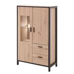 Highboard Simaya Balkeneiche Dekor / Anthrazit