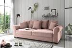 Schlafsofa Callampaya Cordstoff Zuri: Flamingo