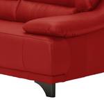 2-Sitzer Sofa Minasiya Rot - Echtleder - 180 x 87 x 92 cm