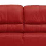 2-Sitzer Sofa Minasiya Rot - Echtleder - 180 x 87 x 92 cm