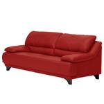 2,5 Sitzer Sofa Minasiya Rot - Echtleder - 218 x 87 x 92 cm