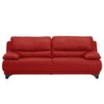 2,5 Sitzer Sofa Minasiya Rot - Echtleder - 218 x 87 x 92 cm