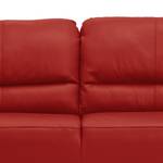 2,5 Sitzer Sofa Minasiya Rot - Echtleder - 218 x 87 x 92 cm