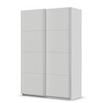 Schwebetürenschrank Quadra - Uni Seidengrau - Breite: 136 cm