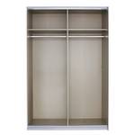 Schwebetürenschrank Quadra - Zweifarbig Graumetallic - Breite: 136 cm