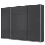 Schwebetürenschrank Quadra - Uni Graumetallic - Breite: 315 cm