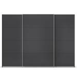 Schwebetürenschrank Quadra - Uni Graumetallic - Breite: 315 cm