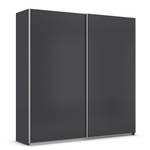 Schwebetürenschrank Quadra - Uni Graumetallic - Breite: 226 cm