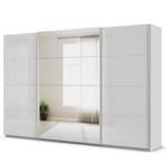 Schwebetürenschrank Quadra Glas&Spiegel Seidengrau - Breite: 315 cm