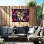 Kunstdruck Flower Cat PVC - Multicolor - 60 x 80 cm