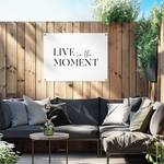 Kunstdruck Live in the Moment PVC - Schwarz - 60 x 80 cm