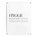 Kunstdruck Hygge PVC - Schwarz - 60 x 80 cm