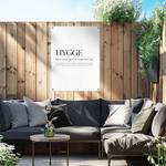 Kunstdruck Hygge PVC - Schwarz - 60 x 80 cm