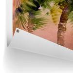 Kunstdruck Painted Palm Trees PVC - Braun - 60 x 80 cm