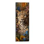 Wandbild Panther Flowers MDF - Multicolor - 30 x 90 cm