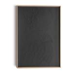 Wandbild Bögen MDF - 50 x 70 cm - Schwarz