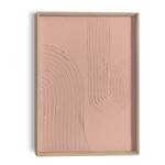 Wandbild Relief Sharp MDF - 30 x 40 cm - Braun