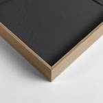 Wandbild Relief Saturn MDF Rahmen - 70 x 100 cm - Schwarz