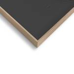 Wandbild Relief Sharp MDF - 30 x 40 cm - Schwarz