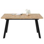 Eettafel Daula Hout - Plaatmateriaal - Metaal - 140 x 77 x 90 cm