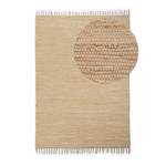 Flickenteppich Kelim Chindi Uni Baumwolle - Beige - 90 x 160 cm