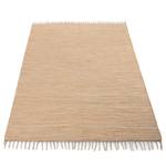 Flickenteppich Kelim Chindi Uni Baumwolle - Beige - 90 x 160 cm