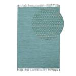 Flickenteppich Kelim Chindi Uni Baumwolle - Mint - 70 x 140 cm