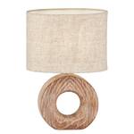 Tischleuchte Hanke Keramik / Leinen - 1-flammig - Beige