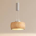 LED-Pendelleuchte Shine Wood Eisen / Eiche Massiv - 1-flammig