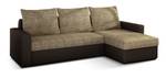 Ecksofa LIVI Beige - Braun - Ecke davorstehend rechts