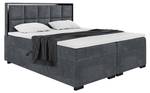 Boxspringbett Dani Black Dunkelgrau - 160 x 214 cm - H3