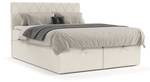 Boxspringbett Elodie Beige - Breite: 140 cm - H4