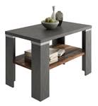 Table Basse 1 Étagère H46 cm - Bastia Imitation chêne foncé