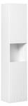 Armoire haute NOVA HC30 2D Imitation acacia - Blanc