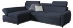 Ecksofa ANTON XS Stoff Esito Dunkelblau - Ecke davorstehend links