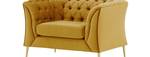 Sessel Chesterfield Modern Gelb