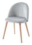 Lot de 2 chaises Roandola Gris lumineux