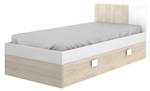 Ausziehbett SONIA Beige - Holzwerkstoff - 97 x 79 x 196 cm