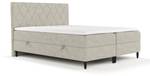 Boxspringbett Gwen mit Topper Beige - Breite: 200 cm