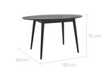 Tables & Bureau Eddy Noir - Bois massif - 130 x 75 x 80 cm