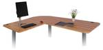 Tischplatte D40 für Eck-Schreibtisch Braun - Holz teilmassiv - 177 x 2 x 97 cm