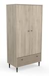 Armoire Saïgon Beige - Bois manufacturé - 50 x 182 x 91 cm