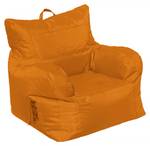 Gepolsterter Sessel mit Armlehnen Orange - Naturfaser - 80 x 80 x 80 cm