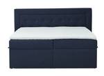 Boxspringbett Allure Pocket und Visco Blau - Breite: 160 cm