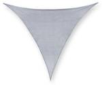 Voile d'ombrage triangulaire gris clair 400 x 345 cm