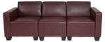 3-Sitzer Sofa Moncalieri Rotbraun