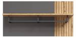 Wandgarderobe Esteban Grau - Holz teilmassiv - 80 x 40 x 28 cm