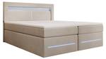 Boxspringbett Minera Beige - Breite: 160 cm - H2