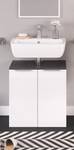 Waschtischunterschrank Otis Grau - Weiß - Holzwerkstoff - 58 x 60 x 33 cm