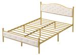 Metallbett JSTC40 Gold - Metall - 143 x 97 x 209 cm